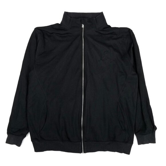Air Jordan Midnight Black Basketball Athletic Zip Front Bomber Jacket mens 2XL - Picture 1 of 9